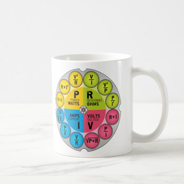 Taza De Café Círculo de la ley de ohmio (Derecha)