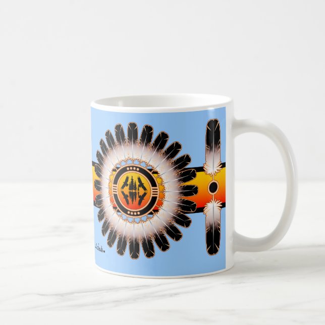 Taza De Café Círculo de la reflexión (Derecha)
