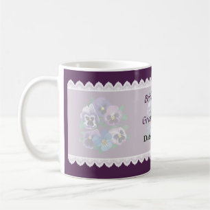 Taza De Café Círculo de panes morados favorece la boda