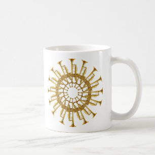 Taza De Café Círculo de trompetas