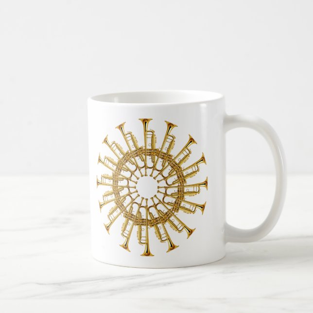 Taza De Café Círculo de trompetas (Derecha)
