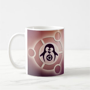 Taza De Café Círculo de Ubuntu Linux del logotipo de los amigo
