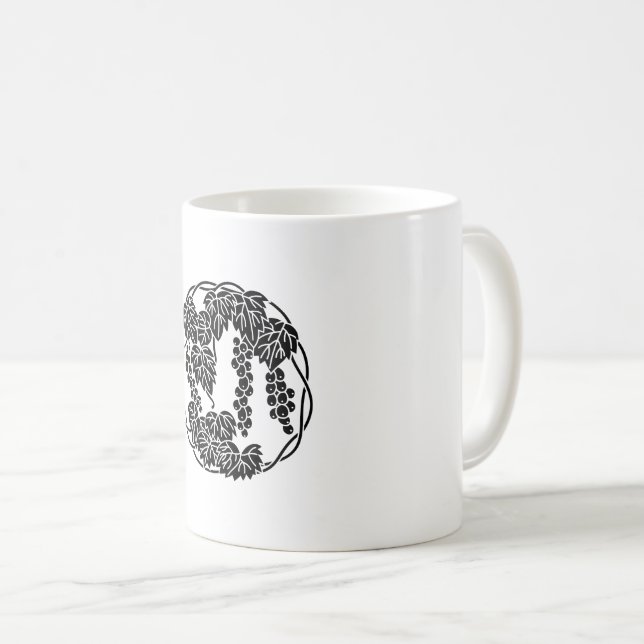 Taza De Café Círculo de uvas (Anverso derecho)