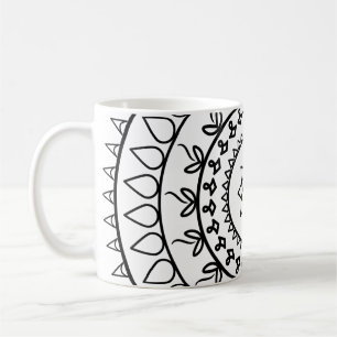 Taza De Café Círculo espiritual del tatuaje de Mandala