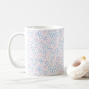 Taza De Café Círculo Triángulo cuadrado Mug