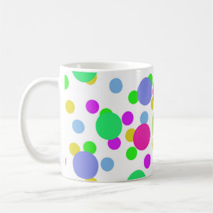Taza De Café Círculos abstractos sin fisuras divertidos puntos 