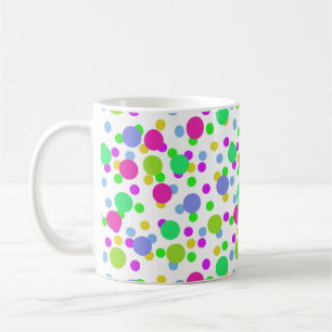Taza De Café Círculos abstractos sin fisuras divertidos puntos