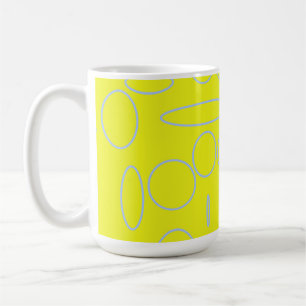 Taza De Café Círculos amarillos y bucles