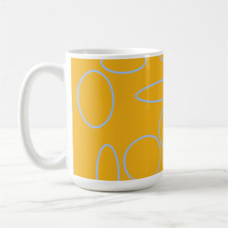 Taza De Café Círculos bucles en el Naranja
