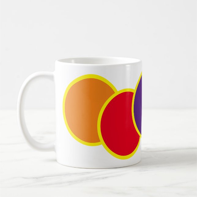 Taza De Café Círculos coloridos (Izquierda)
