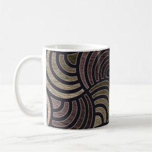 Taza De Café Círculos coloridos: textura transparente de alta r
