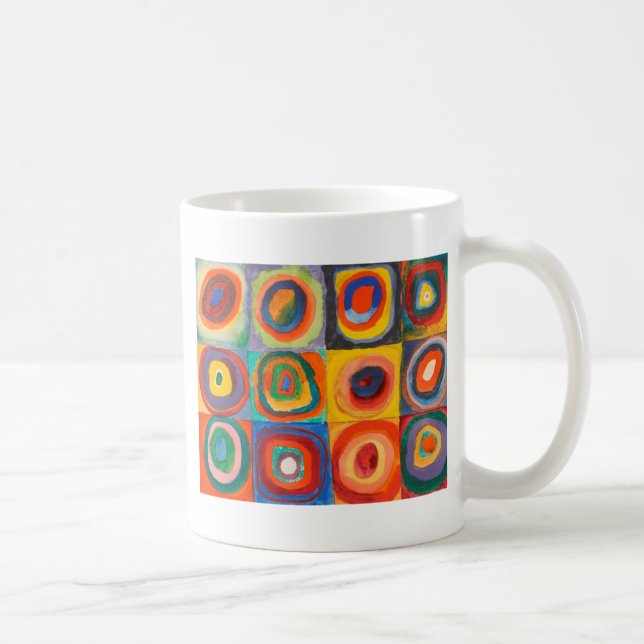 Taza De Café Círculos Concéntricos de las plazas de Kandinsky (Derecha)