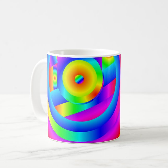 Taza De Café Círculos de color (Anverso izquierdo)