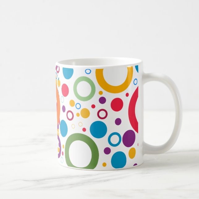 Taza De Café Círculos de colores (Derecha)