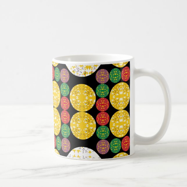 Taza De Café Círculos de Estrellas (Derecha)