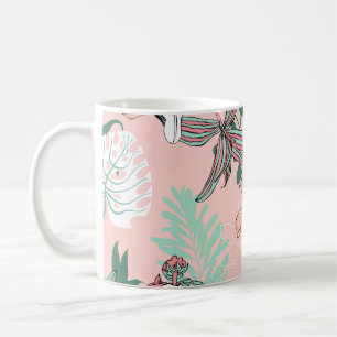 Taza De Café Círculos de ilusión óptica: Paro monocromo sin sol