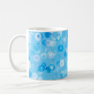 Taza De Café Círculos de invierno: Resumen de puntos de polka.