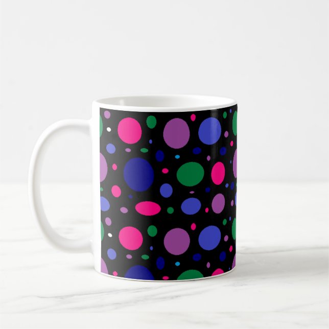 Taza De Café Círculos del fiesta (Izquierda)