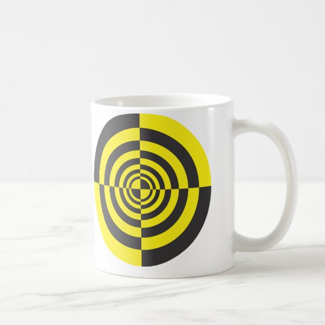 Taza De Café Círculos hipnóticos (Derecha)
