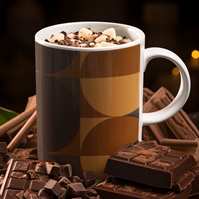 Taza De Café Círculos marrones (Mugs)