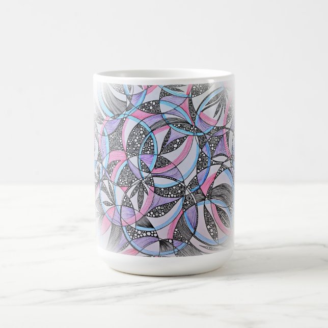 Taza de café Círculos Meditativos (Centro)