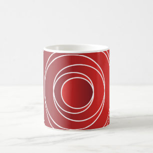 Taza De Café Círculos rojos Mug