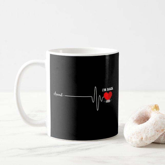 Taza De Café Cirugía de circunvalación de corazón abierta Sobre (Con donut)