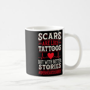 Taza De Café Cirugía de corazón abierto, concientización Corazó