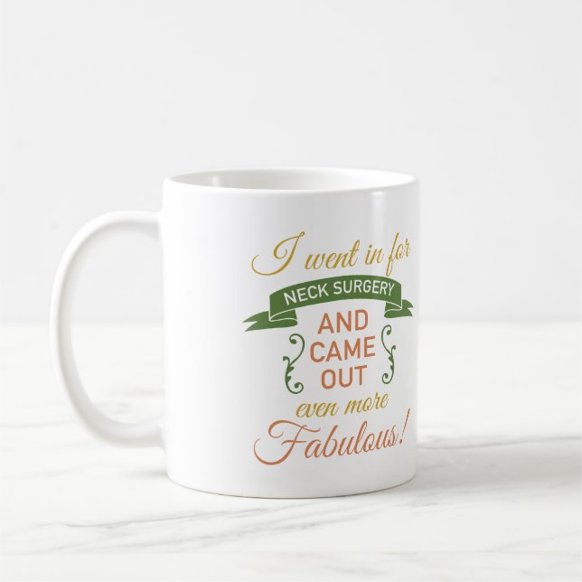 Taza De Café Cirugía de Cuello Recuperación Fabulosa (Verde) (Izquierda)