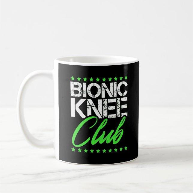 Taza De Café Cirugía de reemplazo biónica de Knee Club se pone  (Izquierda)
