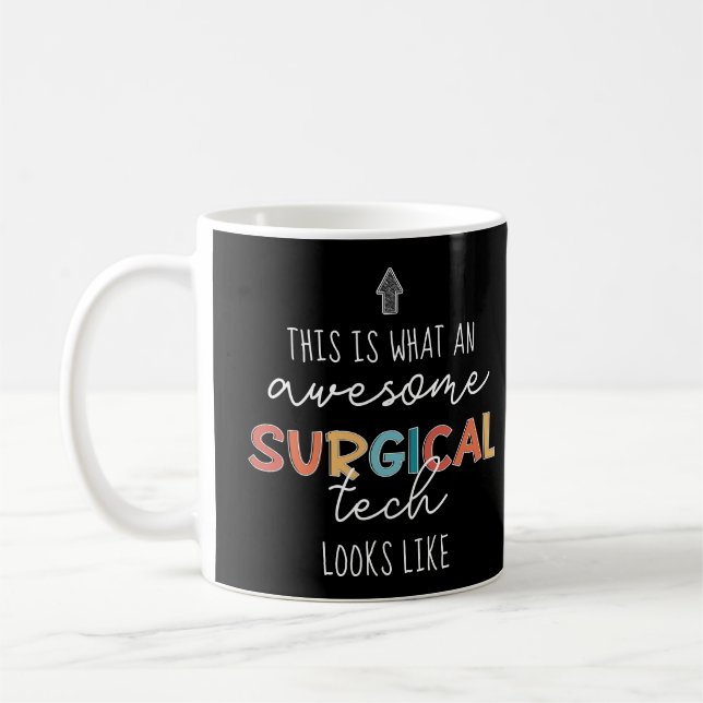 Taza De Café Cirugía divertida de técnico quirúrgico o regalos  (Izquierda)