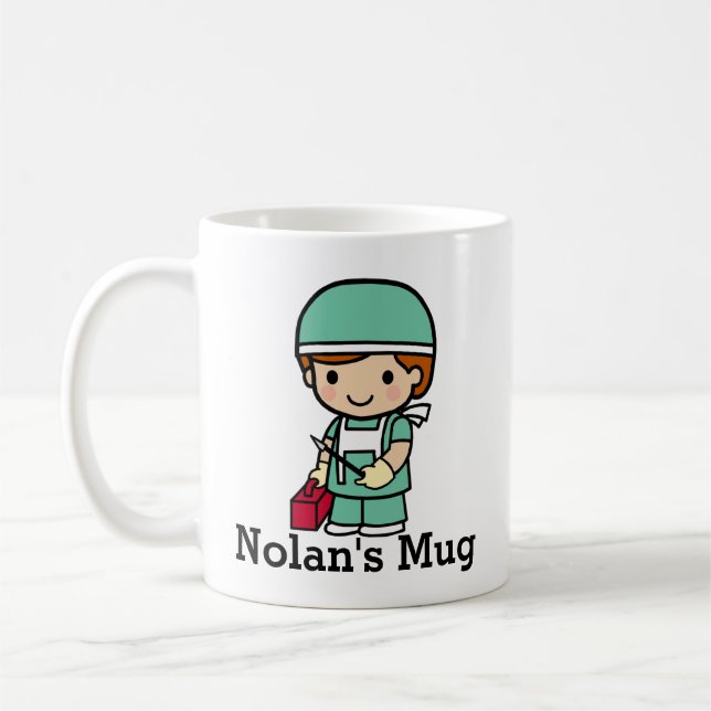 Taza De Café Cirujano con escrúpulos con escalpelel (Izquierda)