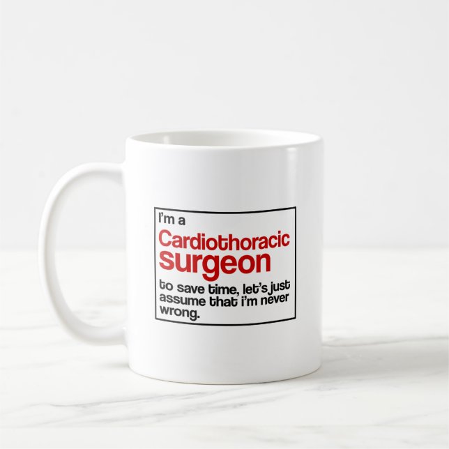Taza De Café Cirujano de Cardiothoracic (Izquierda)