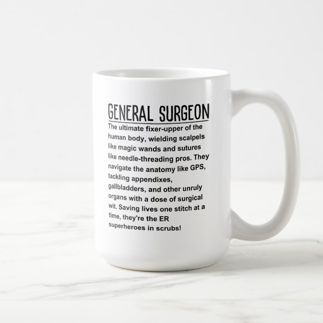 Taza De Café Cirujano general (Derecha)