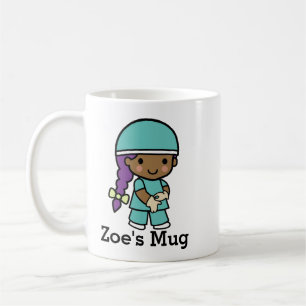 Taza De Café Cirujano lindo en escrutinio