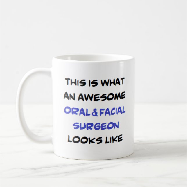 Taza De Café cirujano oral y facial, impresionante (Izquierda)