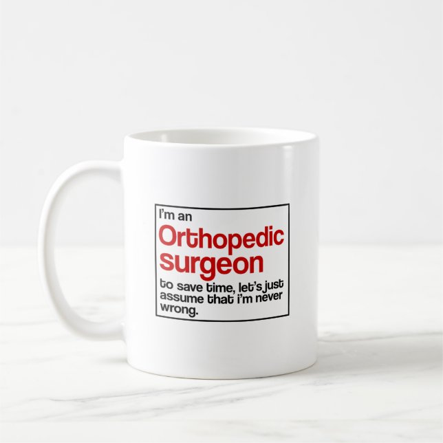 Taza De Café Cirujano ortopédico (Izquierda)