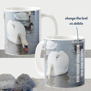 Taza De Café Cisne blanco