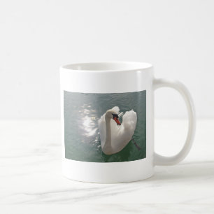 Taza De Café cisne blanco bonito