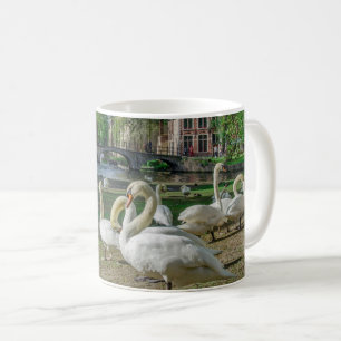 Taza De Café Cisnes blancos en Brujas
