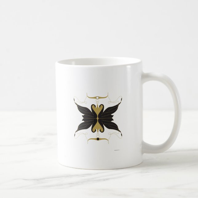 Taza De Café Cisnes negros y palomas (Derecha)