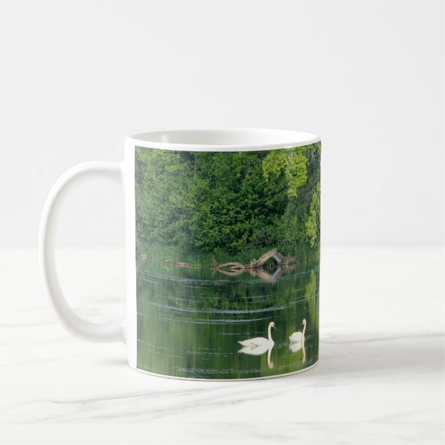 Taza De Café Cisnes tranquilos (Izquierda)