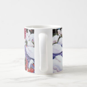 Taza De Café Cisnes y crisantemos 2005