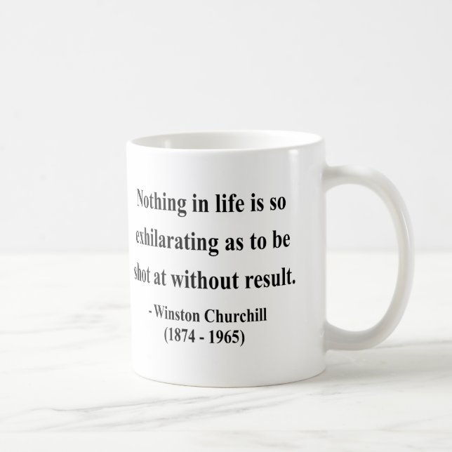 Taza De Café Cita 13a de Winston Churchill (Derecha)