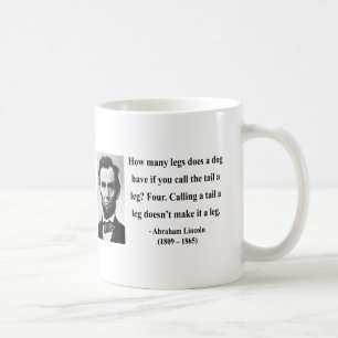 Taza De Café Cita 13b de Abraham Lincoln