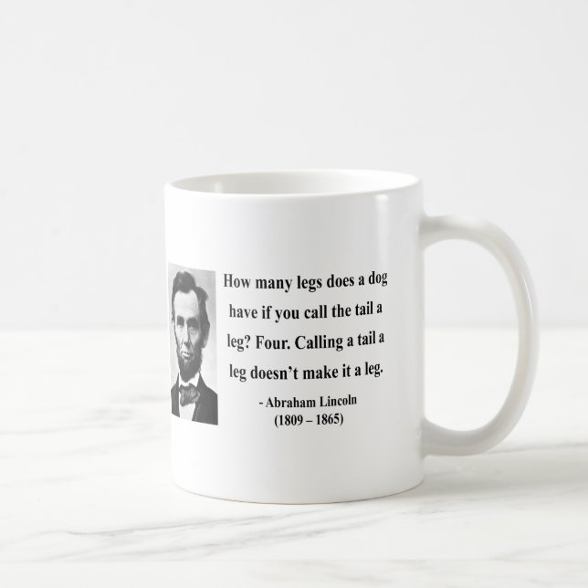 Taza De Café Cita 13b de Abraham Lincoln (Derecha)