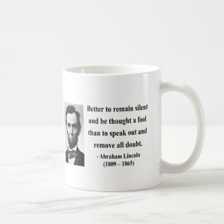 Taza De Café Cita 15b de Abraham Lincoln