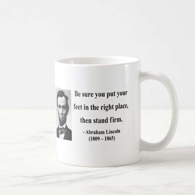 Taza De Café Cita 16b de Abraham Lincoln (Derecha)