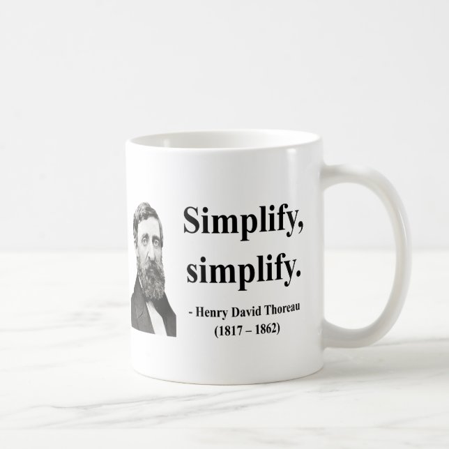 Taza De Café Cita 1b de Thoreau (Derecha)