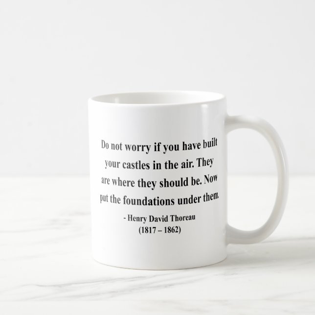 Taza De Café Cita 2a de Thoreau (Derecha)